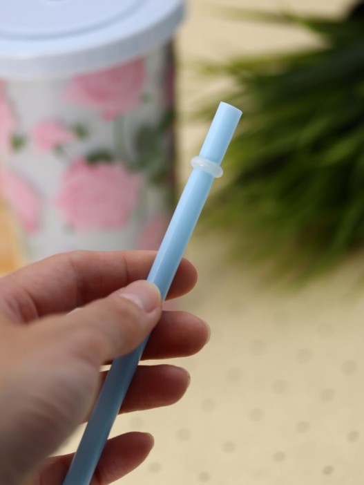 Тамблер iLikeGift &quot;Spicy roses&quot;, blue (450 мл) 