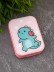 Контейнер для линз «Dino-Hi», pink 