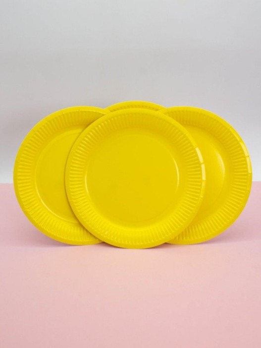 Набор бумажных тарелок 20 шт. &quot;Party yellow&quot; (230 мм) 