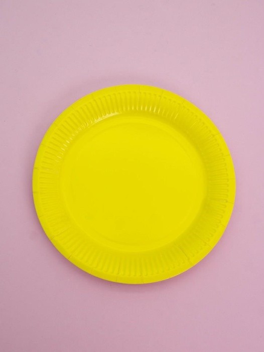 Набор бумажных тарелок 20 шт. &quot;Party yellow&quot; (230 мм) 