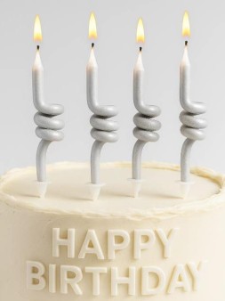 Набор свечей 4 шт. "Spiral glow"