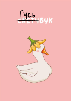 Скетчбук DRAW ME! «Прекрасный гусь», 14х20 см, плотность 100 гр