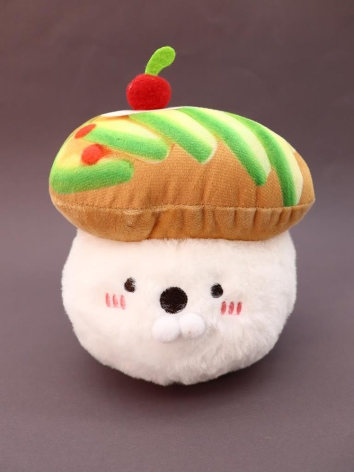 Мягкая игрушка (3+) "Суши - морской котик", коричневая, 17 см