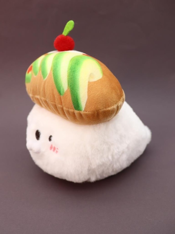 Мягкая игрушка (3+) "Суши - морской котик", коричневая, 17 см
