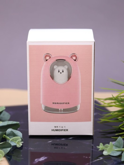 Настольный увлажнитель воздуха - ночник &quot;Bear in a spacesuit&quot;, pink, (портативный, USB) 