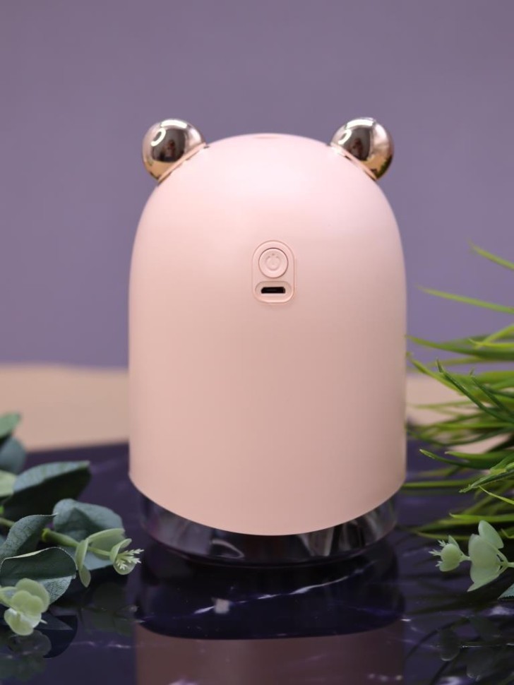 Настольный увлажнитель воздуха - ночник "Bear in a spacesuit", pink, (портативный, USB)
