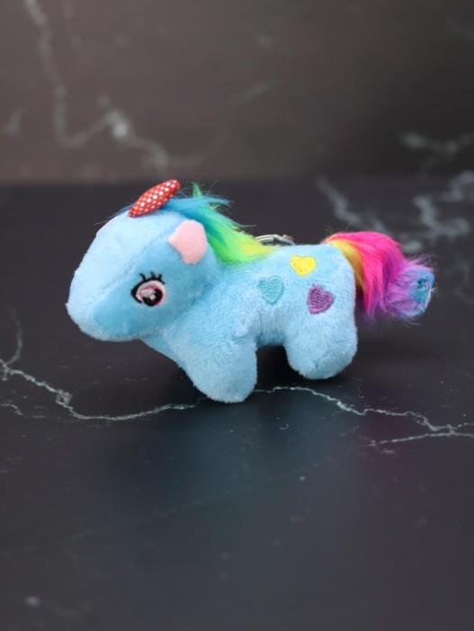 Плюшевый брелок &quot;Unicorn hearts&quot;, blue (10 см) 