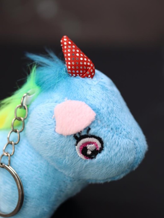 Плюшевый брелок &quot;Unicorn hearts&quot;, blue (10 см) 