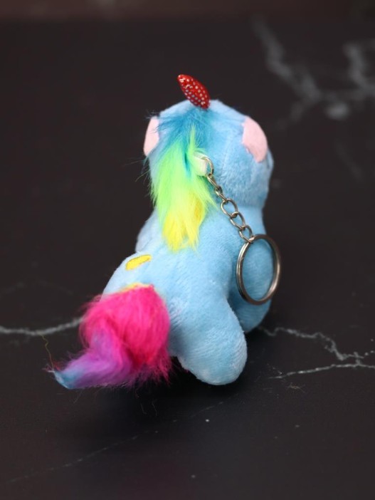 Плюшевый брелок &quot;Unicorn hearts&quot;, blue (10 см) 