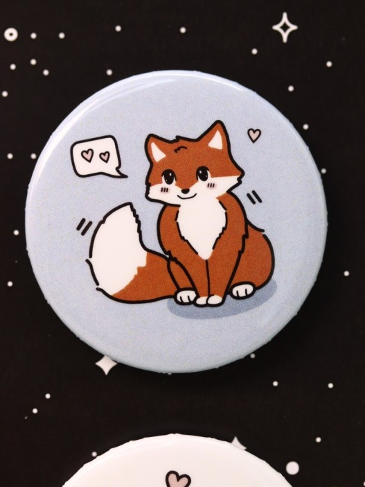 Набор значков Аниме «Fox love» 