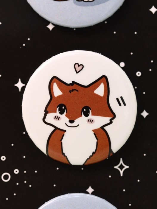 Набор значков Аниме «Fox love» 