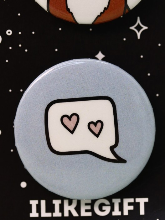 Набор значков Аниме «Fox love» 