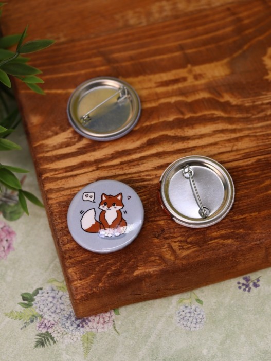 Набор значков Аниме «Fox love» 