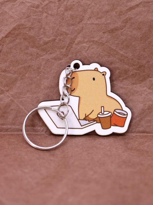 Брелок ECO из дерева «Capybara works» 