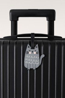 Бирка для багажа "Cat", grey