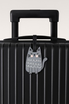 Бирка для багажа "Cat", grey