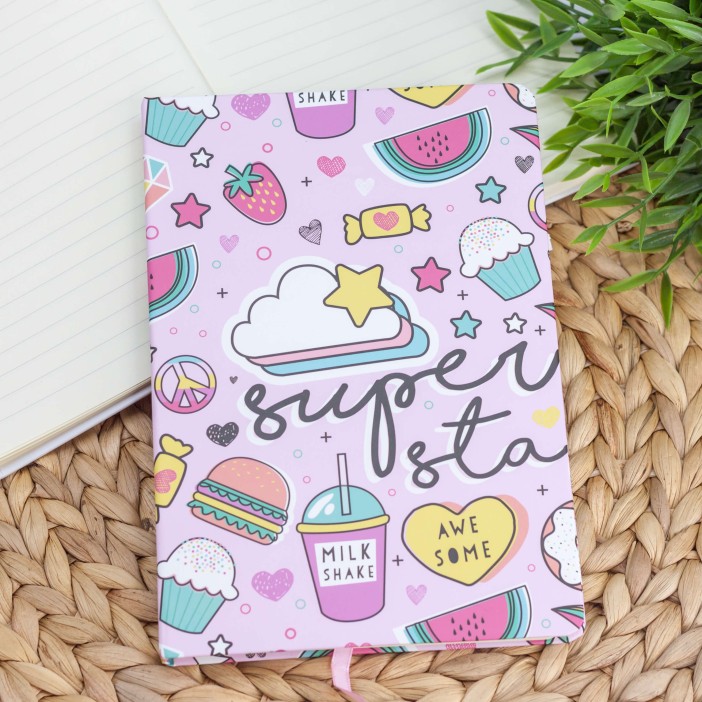 Блокнот (A5) &quot;Food cake&quot;, pink (14.5*21) 