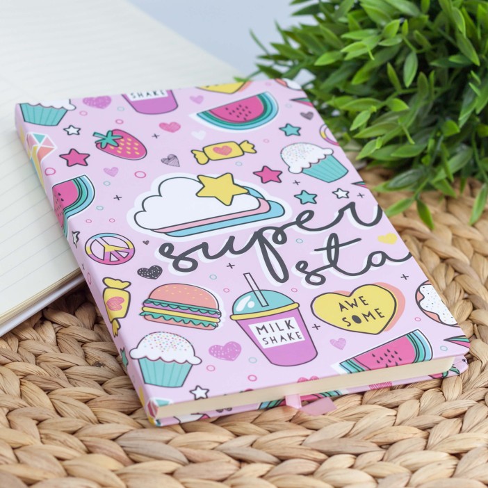 Блокнот (A5) "Food cake", pink (14.5*21) 