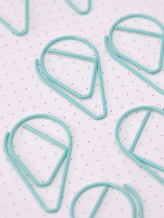 Закладка - скрепка "Figures", blue 