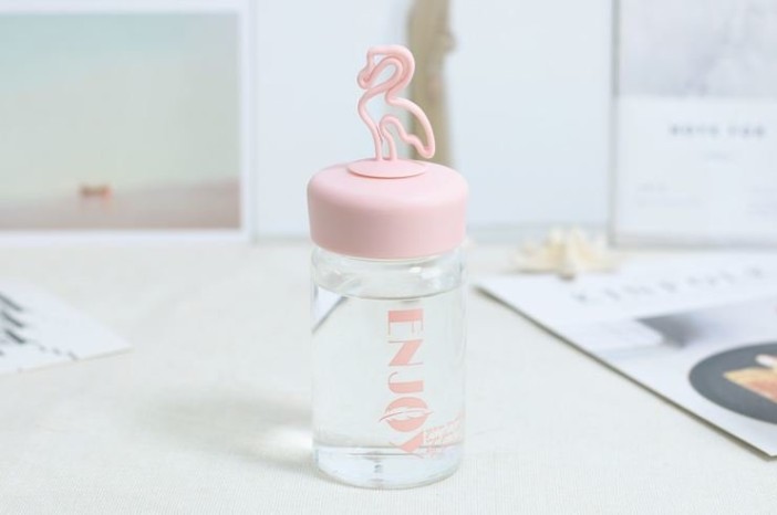 Бутылка &quot;Enjoy&quot; фламинго pink 
