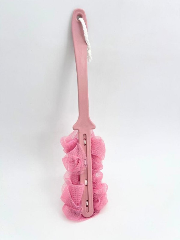 Мочалка для тела с ручкой "Foam cloud", pink