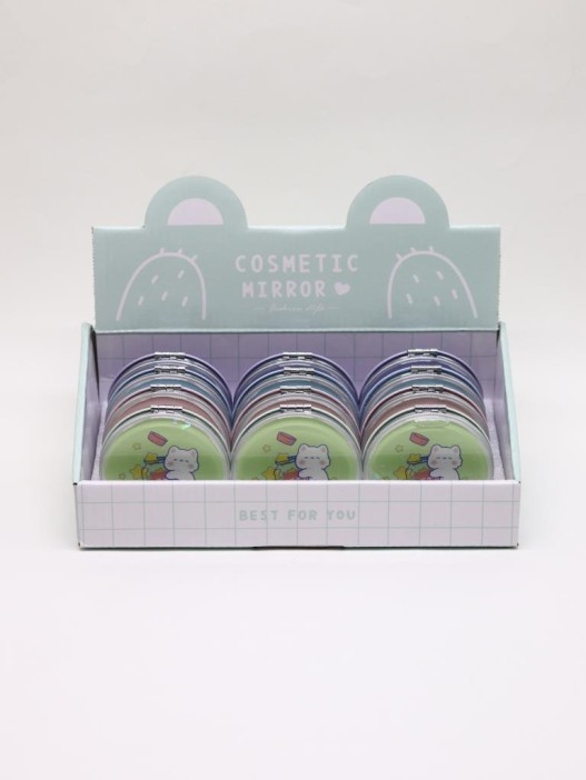 Набор зеркал «Сute kitten» шоу-бокс 12 шт. (4 цвета) 