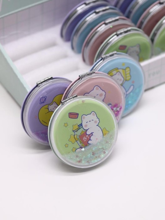 Набор зеркал «Сute kitten» шоу-бокс 12 шт. (4 цвета) 