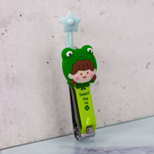 Маникюрный инструмент "Animal girl frog", green