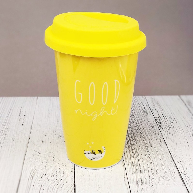 Кружка &quot;Hot&quot;, yellow (440ml) 