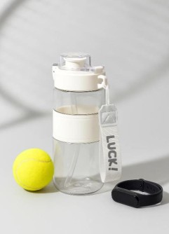 Спортивная бутылка «Luck!», white (640 мл)