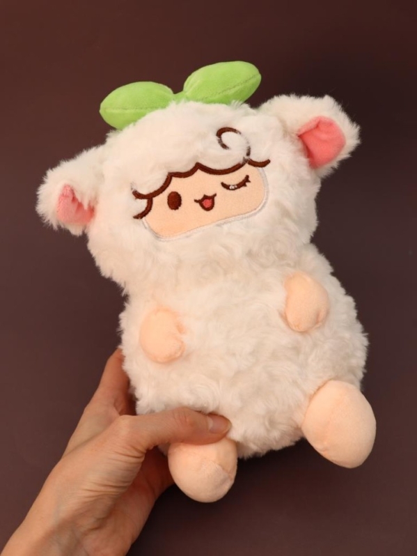 Мягкая игрушка "Милая овечка" зеленая, 20 см