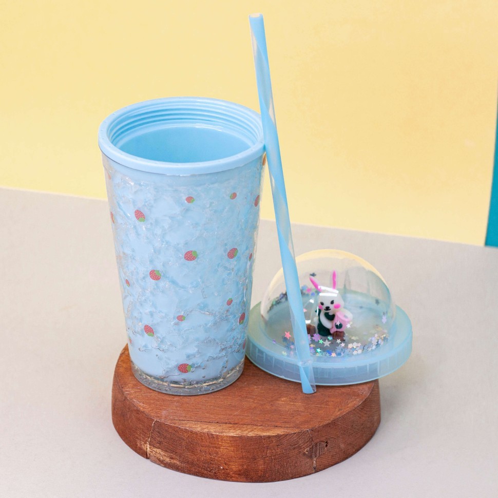 Тамблер "Rabbit yummy", blue (450 ml)