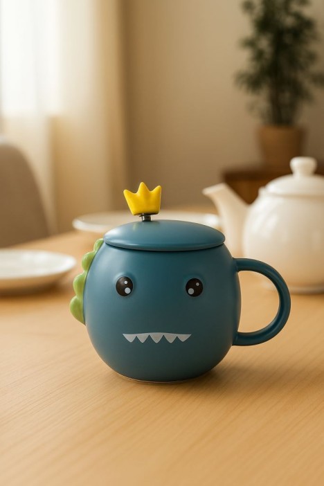 Кружка «Toothy dino», blue 