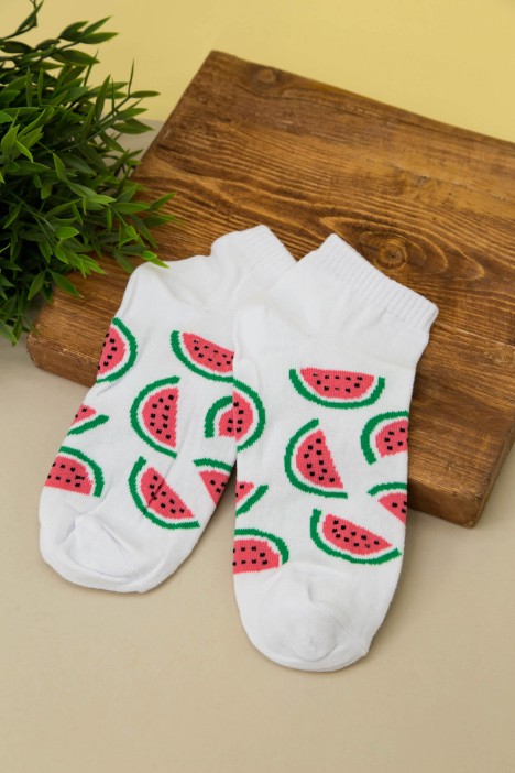 Носки женские "Watermelon", белый, р. 35-40 