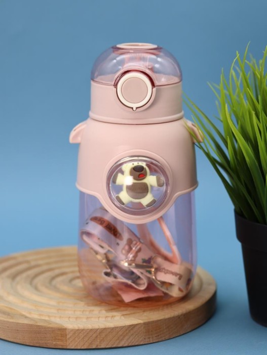 Бутылка "Little bear" розовая, 600 мл 