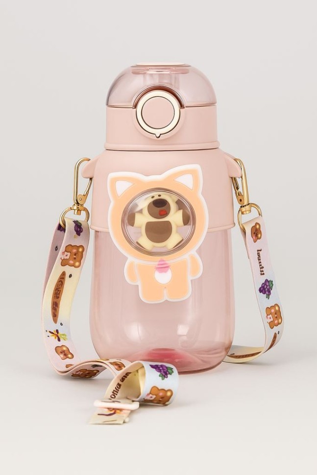 Бутылка "Little bear" розовая, 600 мл