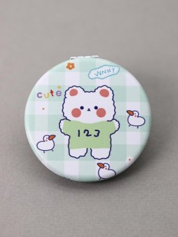 Зеркало "Bear ducks", green