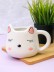 Кружка керамическая «Sleepy kitty», white, 450 мл 