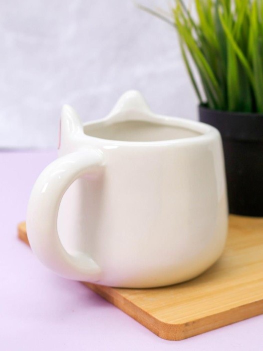 Кружка керамическая «Sleepy kitty», white, 450 мл 