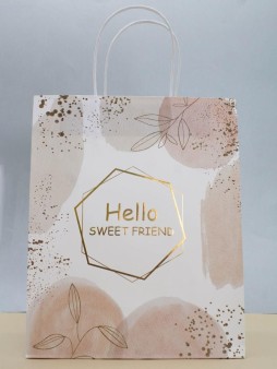 Пакет подарочный «Hello sweet friend», (26*32*12)