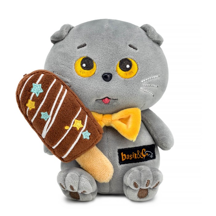 Мягкая игрушка "Кот Басик Эскимо" (16 см) 