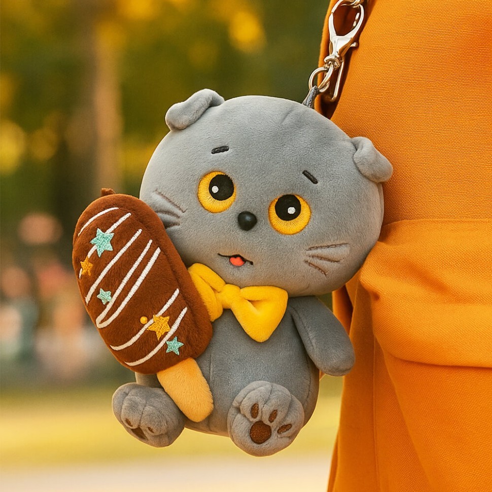 Мягкая игрушка "Кот Басик Эскимо" (16 см)