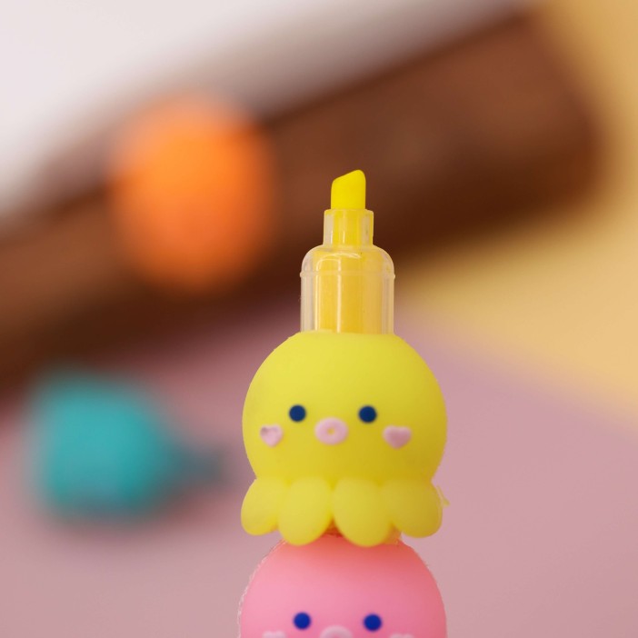 Маркер текстовыделитель "Octopus", 5 в 1, mix, шоу-бокс 36 шт. 