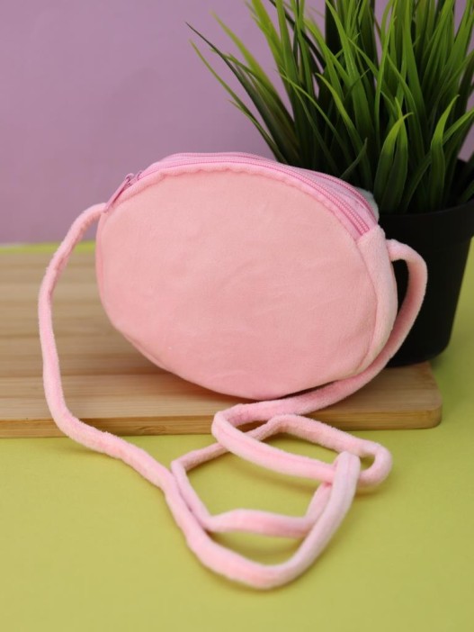 Сумочка плюшевая &quot;Funny cat&quot;, white (13*11,5 см) 