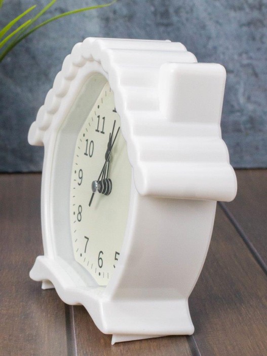 Часы-будильник «Cozy house», white 