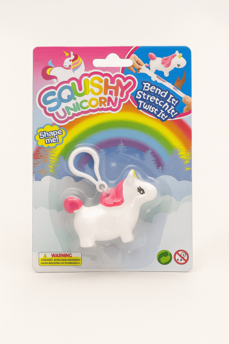Брелок мялка - антистресс «Souishy unicorn», white 