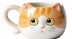 Кружка керамическая «Ginger cat», orange (410 мл) 