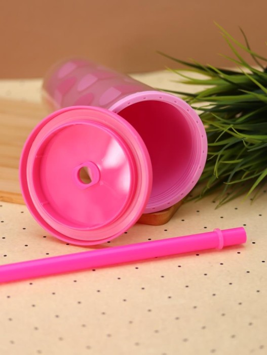 Тамблер iLikeGift &quot;Double heart&quot;, pink (650 мл) 