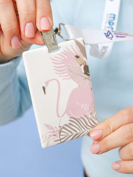 Держатель для карт «Tropical flamingo» (6,5 х 10,4 см) 