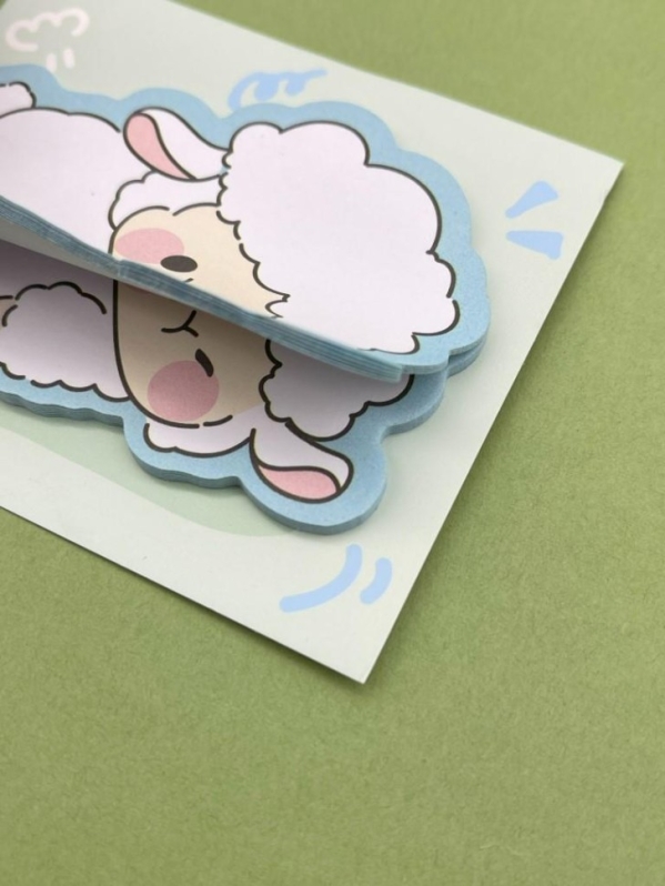 Блок стикер для записей "Sheep dreaming", blue